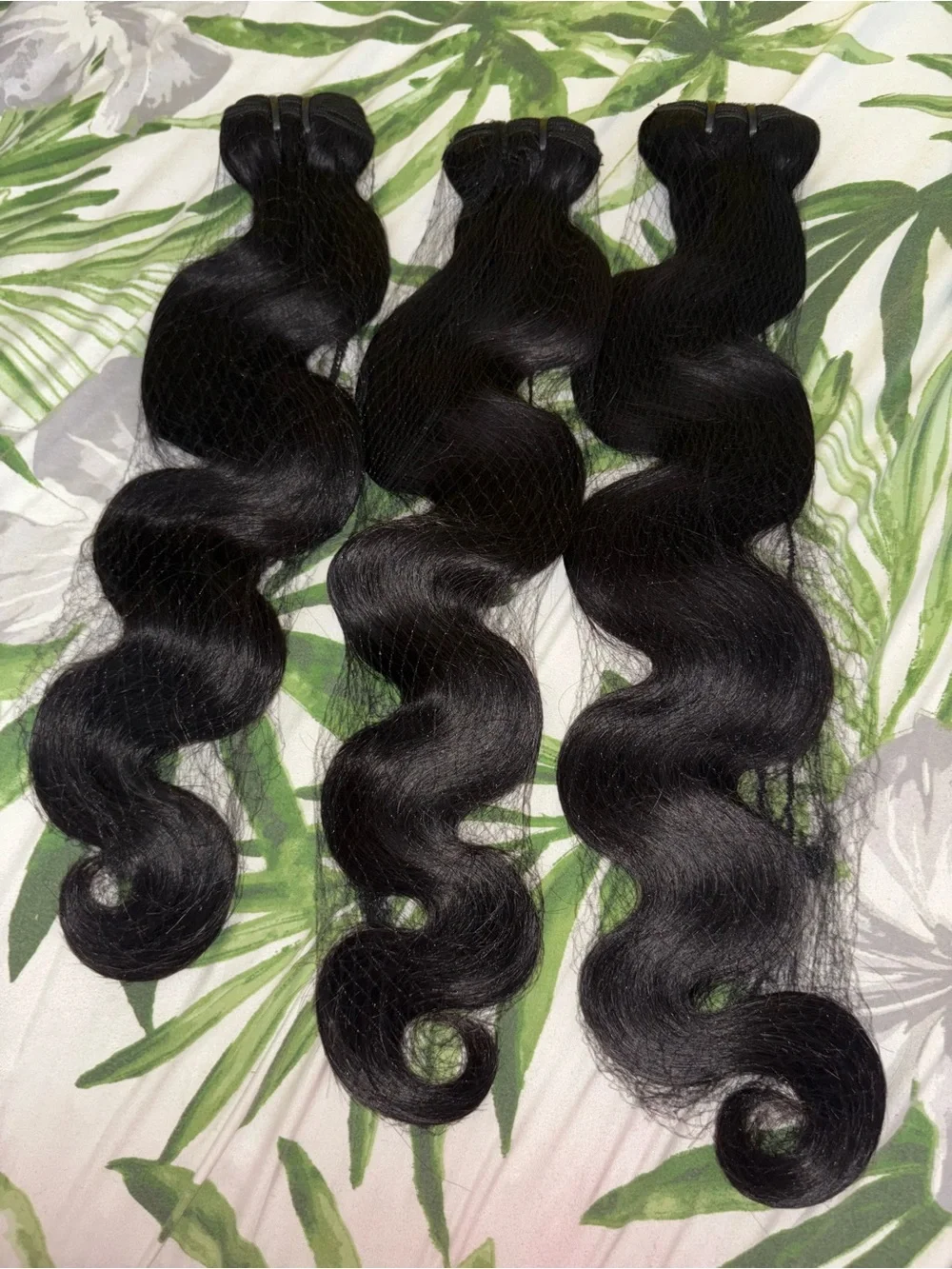 Amazon Natural Black Body Wave Human Hair Bundles - 3 Pack